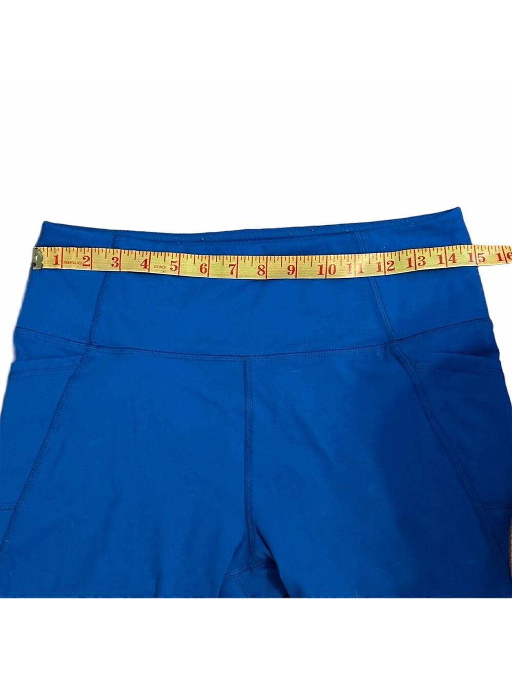 Women's Blue Athletic Shorts - Picture 2 of 6